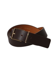 メゾンボワネ　MAISON BOINET  ベルト　ブラウン セール】 Maison Boinet カーフレザー ベルト （ベルト