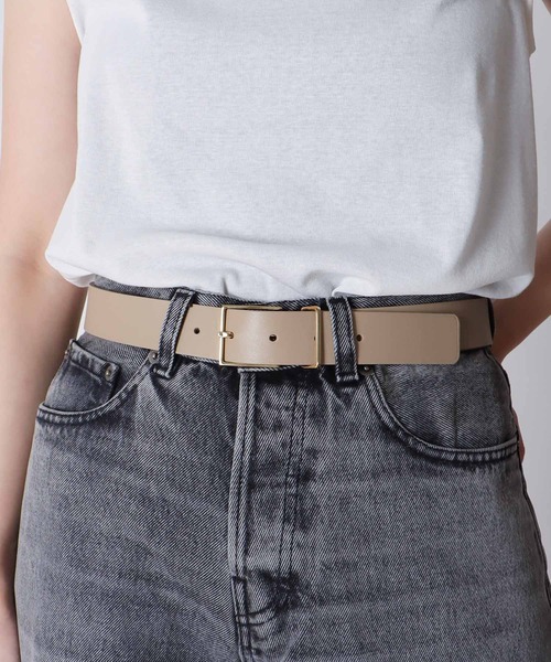 MAISON BOINET / gold square belt(ゴールドスクエアバックル