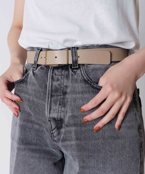 極美品✨ メゾンボワネ リバーシブル ベルト 2way ゴールド金具 フランス製 MAISON BOINET（メゾンボワネ）の「MAISON BOINET/30mm