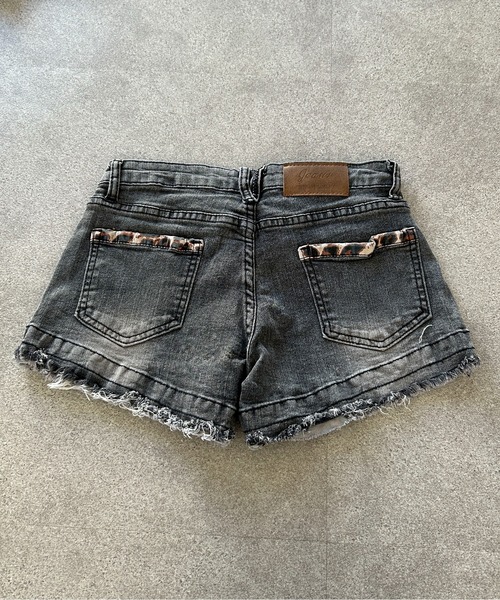 lilful（リルフル）の「2WAY 折り返しレオパードデニムショートパンツ　ホットパンツ（デニムパンツ・レディース・ブラック系その他・S/M）」の16枚目の写真