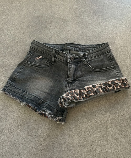 セール】【25年秋冬新作】2WAY 折り返しレオパードデニム