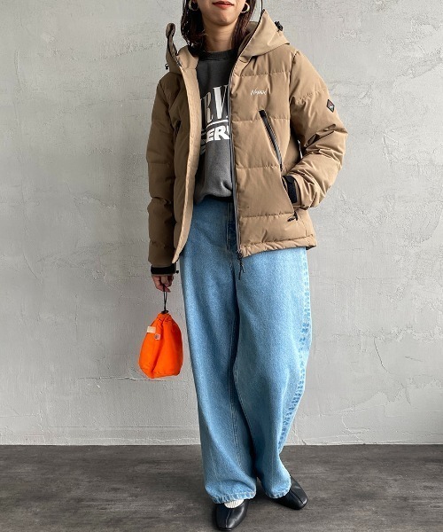 NANGA（ナンガ）の「[NANGA/ナンガ] 別注 HINOC 難燃タフタダウンジャケット（ダウンジャケット/コート・レディース・ベージュ/ブラック/カーキ・S/M/L/XL）」の10枚目の写真
