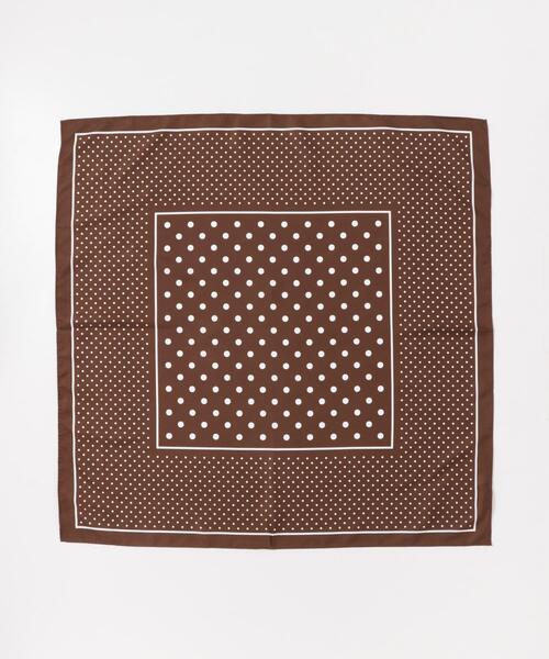 URBAN RESEARCH DOORS(アーバンリサーチドアーズ)の「大判ドットスカーフ(バンダナ/スカーフ・レディース・ネイビー/ブラウン・ONE)」の13枚目の写真