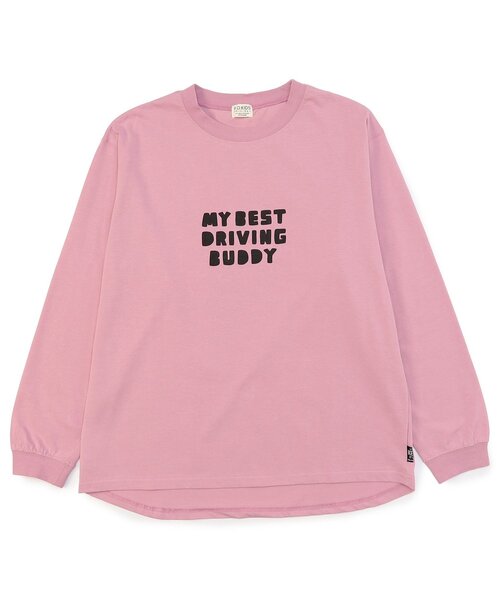 F.O.KIDS(エフオーキッズ)の「5色5柄プリントバリエーション 長袖Tシャツ(オトナ)(Tシャツ/カットソー・キッズ・ピンク/ライム/ブラック/グレー/オフホワイト・MEDIUM/LARGE)」の5枚目の写真