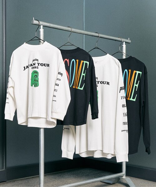 F.O.KIDS(エフオーキッズ)の「5色5柄プリントバリエーション 長袖Tシャツ(オトナ)(Tシャツ/カットソー・キッズ・ピンク/ライム/ブラック/グレー/オフホワイト・MEDIUM/LARGE)」の6枚目の写真