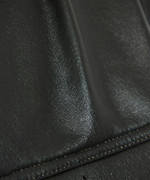 Lee（リー）の「Lee/リー　【新作】RIDERS JACKET LEATHER　レザージャケット/ライダースジャケット/牛革レザー（その他アウター・メンズ・ブラック・40/42/44/38/36）」の9枚目の写真