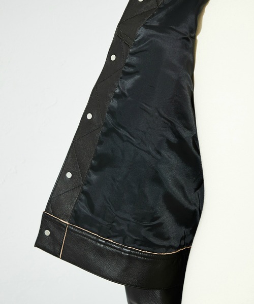 Lee（リー）の「Lee/リー　【新作】RIDERS JACKET LEATHER　レザージャケット/ライダースジャケット/牛革レザー（その他アウター・メンズ・ブラック・40/42/44/38/36）」の12枚目の写真