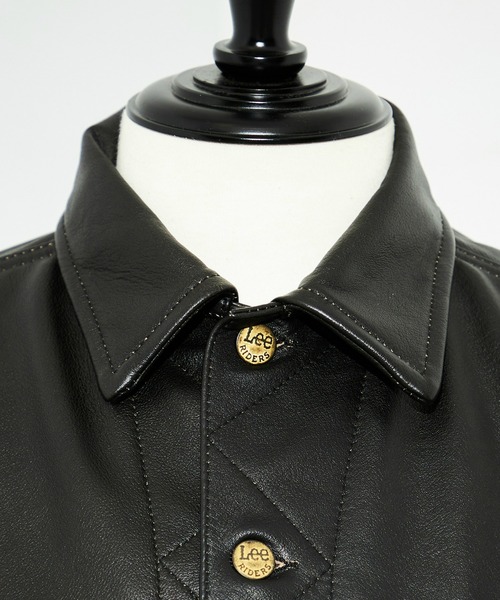 Lee（リー）の「Lee/リー　【新作】RIDERS JACKET LEATHER　レザージャケット/ライダースジャケット/牛革レザー（その他アウター・メンズ・ブラック・40/42/44/38/36）」の6枚目の写真