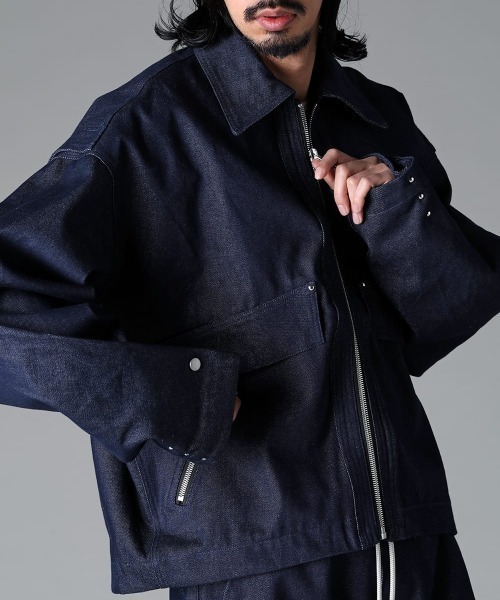 ROYAL FLASH(ロイヤルフラッシュ)の「A.F ARTEFACT/エーエフ・アーティファクト/Tuck Sleeve Jacket/ag-12013-2(デニムジャケット・メンズ・ブルー・2/3)」の6枚目の写真