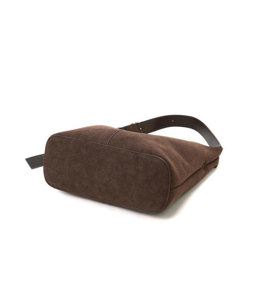 NATURAL BEAUTY BASIC（ナチュラルビューティーベーシック）の「◇グレインホーボーバッグ（ショルダーバッグ・レディース・ダークブラウン/ベージュ・ﾌﾘ-）」の9枚目の写真