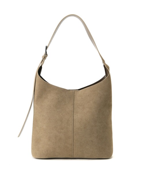 NATURAL BEAUTY BASIC（ナチュラルビューティーベーシック）の「◇グレインホーボーバッグ（ショルダーバッグ・レディース・ダークブラウン/ベージュ・ﾌﾘ-）」の12枚目の写真