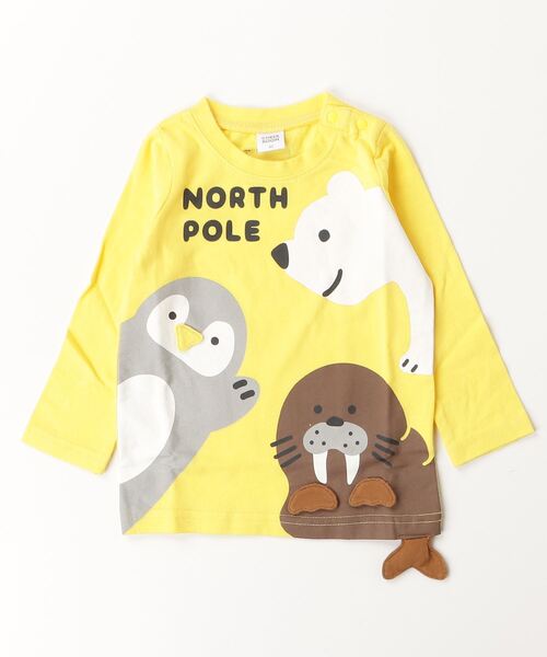 CHEEK ROOM(チークルーム)の「CHEEK ROOM/チークルーム 北極南極動物 ロングTシャツ(Tシャツ/カットソー・キッズ・イエロー/ブルー/レッド・80cm/90cm/100cm/110cm/120cm/130cm)」の21枚目の写真