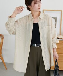 【WEB限定】配色ストライプシャツ