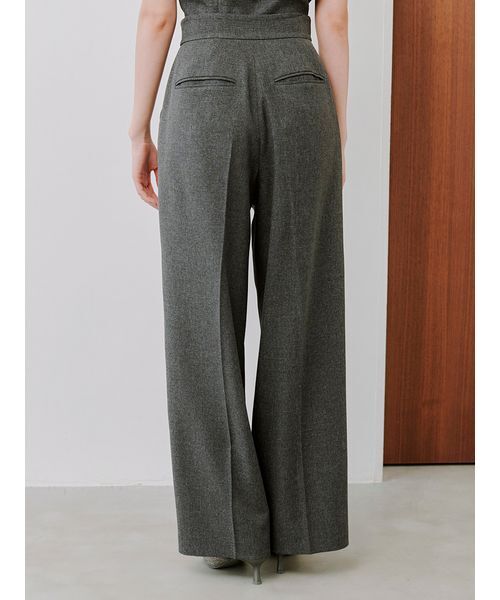 新品タグ付 snidel Sustainable ハイウエストワイドパンツ完売品 Sustainableハイウエストワイドパンツ(ロングパンツ)｜パンツ