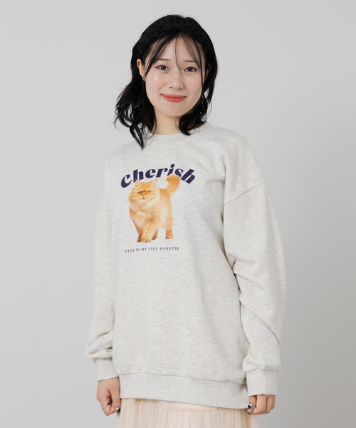 JAM & LINK(ジャムアンドリンク)の「プリント裏毛トレーナー(スウェット・レディース・D/C/A/B・LARGE/MEDIUM)」の3枚目の写真