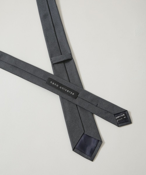 NANO universe(ナノユニバース)の「京都西陣ウォッシャブルメランジソリッドネクタイ(ネクタイ・メンズ・チャコール・FREE)」の6枚目の写真