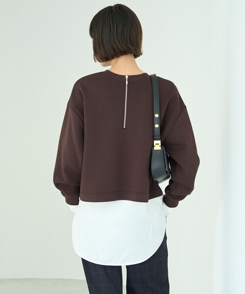 UNFILO（アンフィーロ）の「シャツコンビ レイヤードＴ（Tシャツ/カットソー・レディース・ホワイト系3/スカイブルー系1・XX-LARGE/X-LARGE）」の10枚目の写真