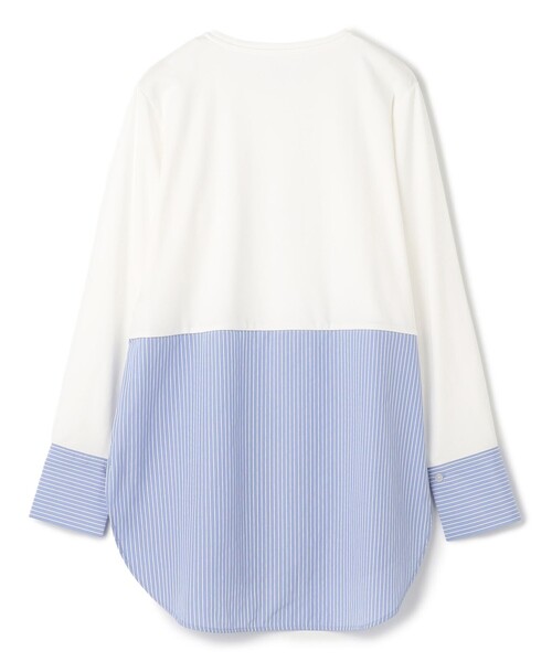 UNFILO（アンフィーロ）の「シャツコンビ レイヤードＴ（Tシャツ/カットソー・レディース・ホワイト系3/スカイブルー系1・XX-LARGE/X-LARGE）」の22枚目の写真