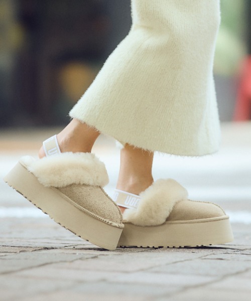 UGG 人気サンダル UGG アグ サンダル レディース ファンケット 1113474 ブラック