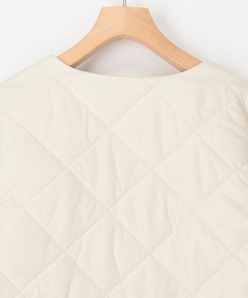 セール】中綿×ニット切替ノーカラージャケット（ブルゾン）｜MICO