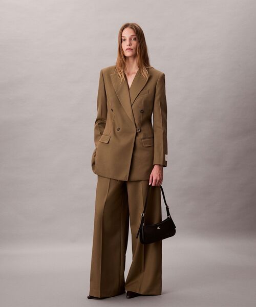 Calvin Klein（カルバン・クライン）の「CKモノグラム スモールショルダーバッグ（ショルダーバッグ・レディース・ブラック/ホワイト・FREE）」の6枚目の写真