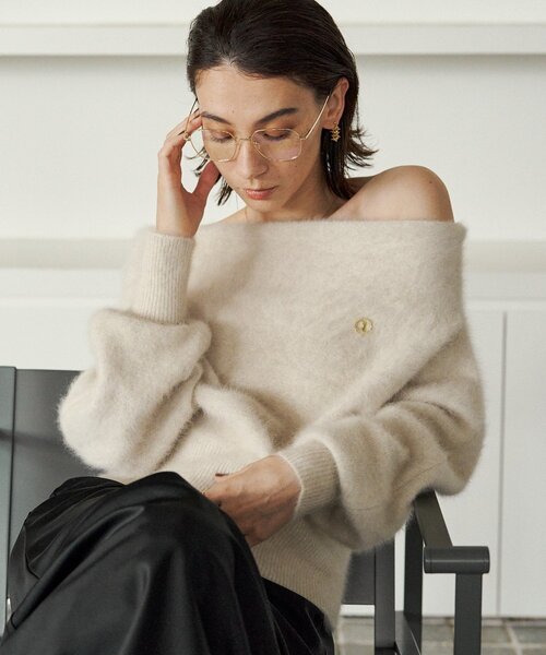 新品タグ付【CAPRICIEUX LE'MAGE】FOXカシミアドルマンニット FOXカシミアドルマンニット（ニット/セーター）｜CAPRICIEUX LE'MAGE