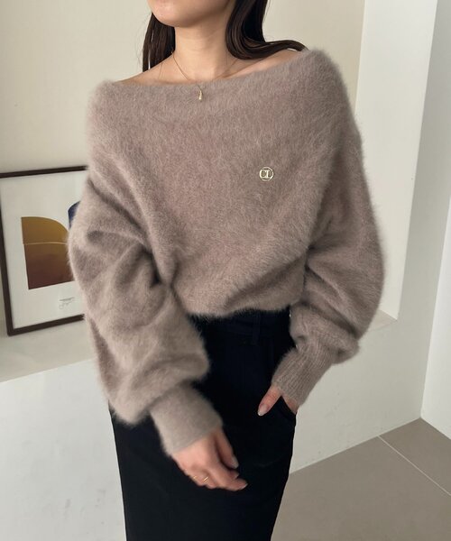 CAPRICIEUX LE'MAGE FOXカシミアカーディガン C.L】FOXカシミアボート