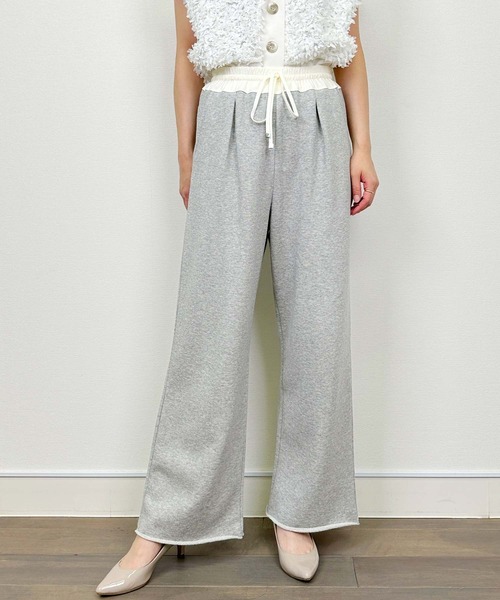 DIARIUM（ディアリウム）の「【日本製】配色スウェットパンツ（その他パンツ・レディース・ブラック/グレー・M）」の10枚目の写真