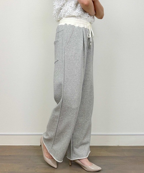 DIARIUM（ディアリウム）の「【日本製】配色スウェットパンツ（その他パンツ・レディース・ブラック/グレー・M）」の13枚目の写真