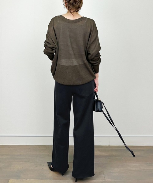 DIARIUM（ディアリウム）の「【日本製】配色スウェットパンツ（その他パンツ・レディース・ブラック/グレー・M）」の9枚目の写真