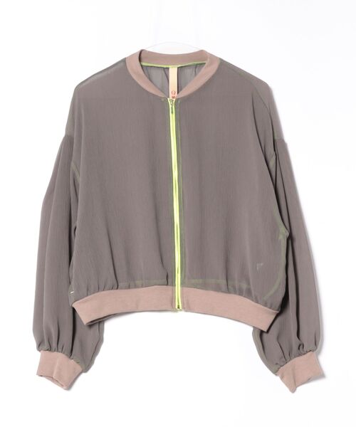 Q(キュー)の「ニュアンスカラーブルゾン(ブルゾン・レディース・ベージュ系その他/ピンク/カーキ・MEDIUM)」の12枚目の写真
