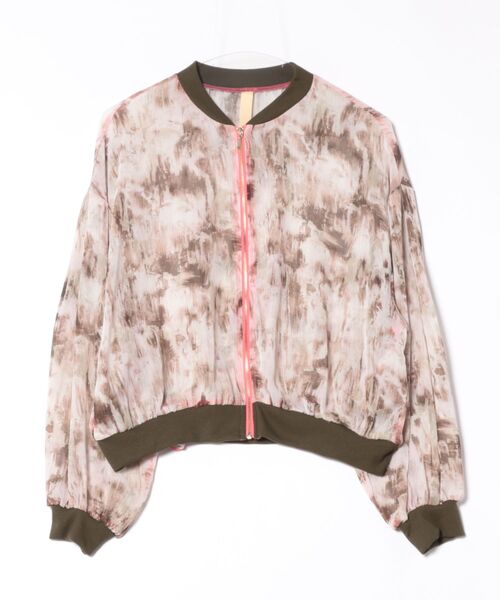 Q(キュー)の「ニュアンスカラーブルゾン(ブルゾン・レディース・ベージュ系その他/ピンク/カーキ・MEDIUM)」の10枚目の写真