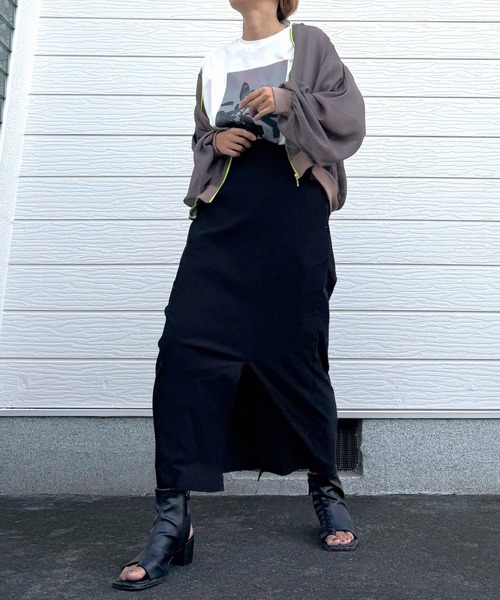 Q(キュー)の「ニュアンスカラーブルゾン(ブルゾン・レディース・ベージュ系その他/ピンク/カーキ・MEDIUM)」の13枚目の写真