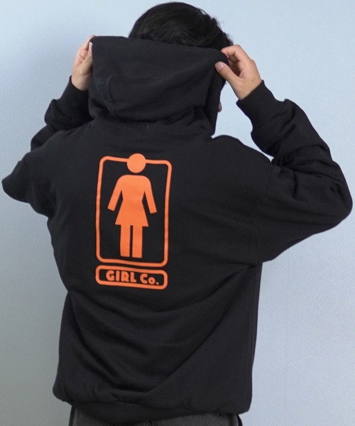 girl(ガール)の「GIRL/ガール HERITAGE UNBOXED OG FLZP パーカー GR25FUM02(パーカー・メンズ・ライトグレー/ブラック・XL/L/M)」の1枚目の写真