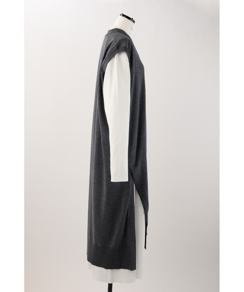 Easy Care Knit×CUT ドレス（ワンピース）｜nagonstans（ナゴ