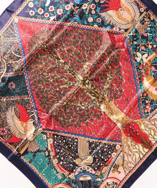 チャイハネ(チャイハネ)の「【チャイハネ】カラリスカーフ(バンダナ/スカーフ・レディース・ブラック/パープル/ブラウン/ネイビー/ベージュ・FREE)」の13枚目の写真