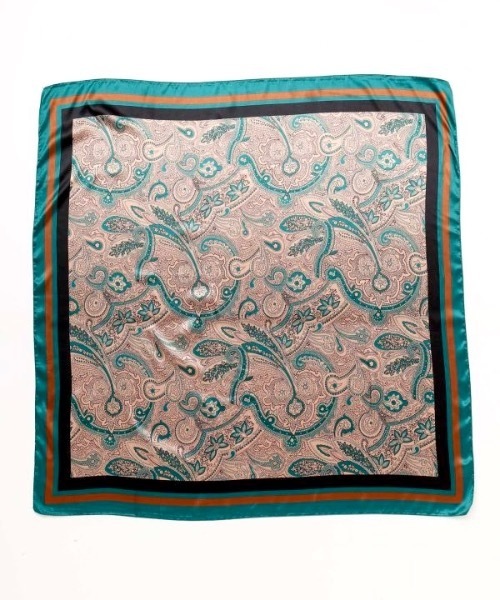 チャイハネ(チャイハネ)の「【チャイハネ】カラリスカーフ(バンダナ/スカーフ・レディース・ブラック/パープル/ブラウン/ネイビー/ベージュ・FREE)」の6枚目の写真