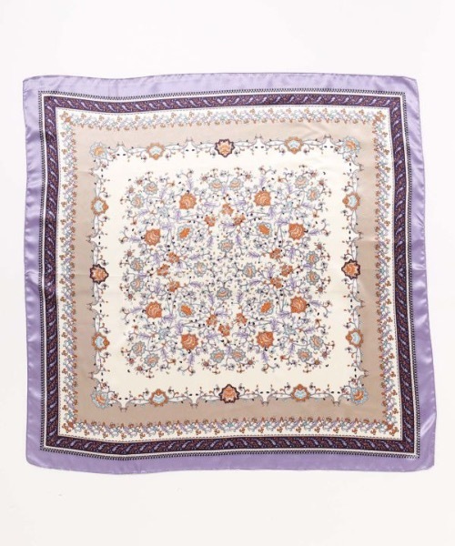 チャイハネ(チャイハネ)の「【チャイハネ】カラリスカーフ(バンダナ/スカーフ・レディース・ブラック/パープル/ブラウン/ネイビー/ベージュ・FREE)」の10枚目の写真