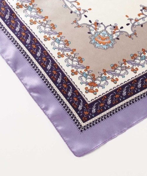 チャイハネ(チャイハネ)の「【チャイハネ】カラリスカーフ(バンダナ/スカーフ・レディース・ブラック/パープル/ブラウン/ネイビー/ベージュ・FREE)」の11枚目の写真