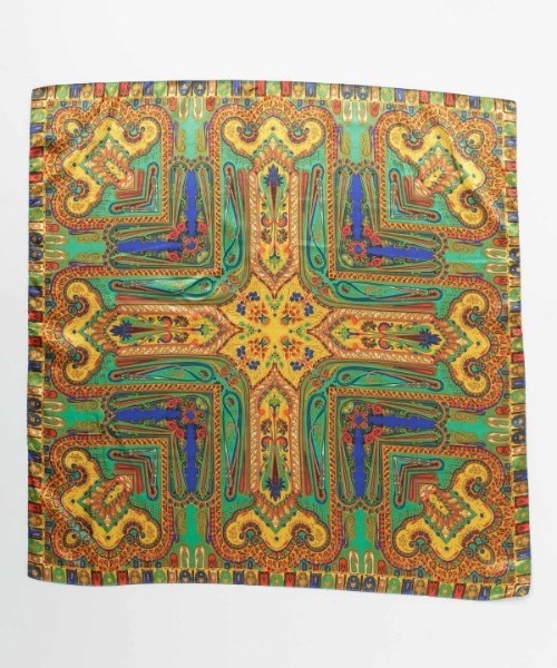 チャイハネ(チャイハネ)の「【チャイハネ】カラリスカーフ(バンダナ/スカーフ・レディース・ブラック/パープル/ブラウン/ネイビー/ベージュ・FREE)」の16枚目の写真