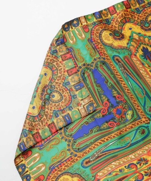 チャイハネ(チャイハネ)の「【チャイハネ】カラリスカーフ(バンダナ/スカーフ・レディース・ブラック/パープル/ブラウン/ネイビー/ベージュ・FREE)」の17枚目の写真