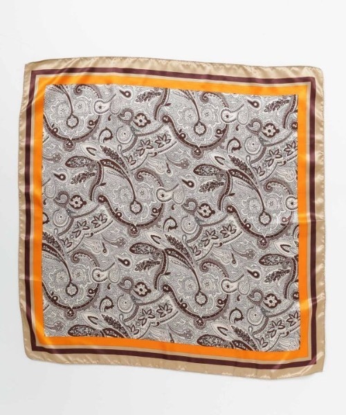 チャイハネ(チャイハネ)の「【チャイハネ】カラリスカーフ(バンダナ/スカーフ・レディース・ブラック/パープル/ブラウン/ネイビー/ベージュ・FREE)」の14枚目の写真