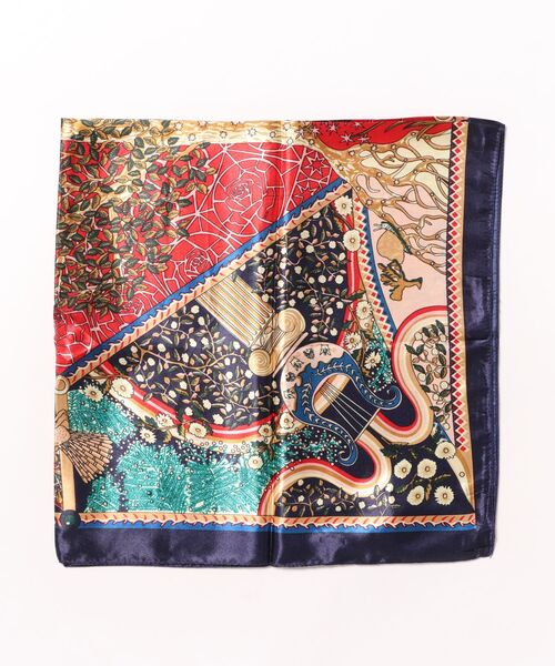 チャイハネ(チャイハネ)の「【チャイハネ】カラリスカーフ(バンダナ/スカーフ・レディース・ブラック/パープル/ブラウン/ネイビー/ベージュ・FREE)」の15枚目の写真