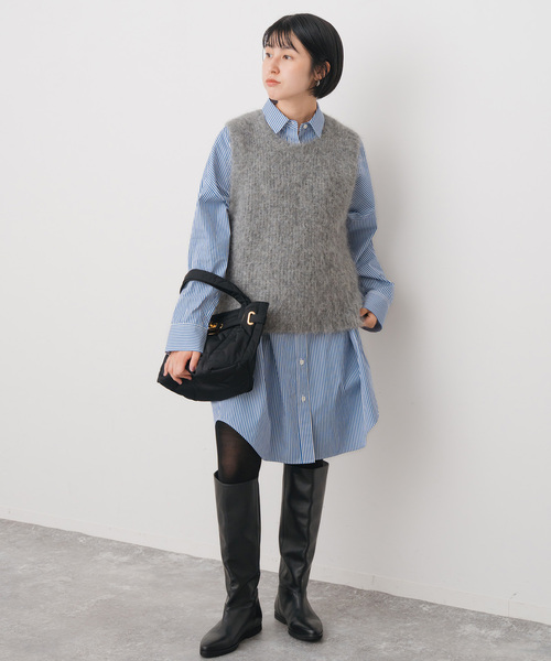 アルパカ混ニットベスト(ベスト)|Spick & Span(スピックアンド アルパカ混ニットベスト(ベスト)|Spick & Span(スピックアンド