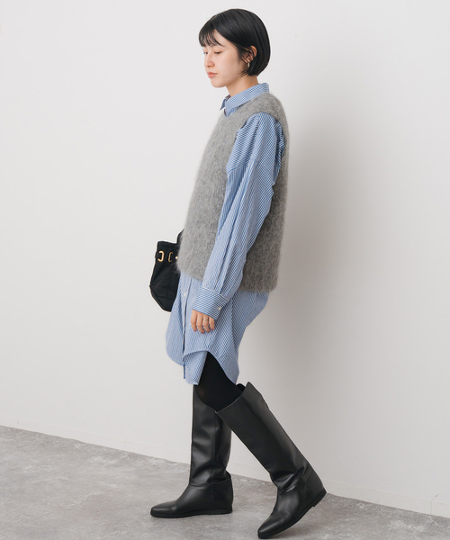 【美品】スピックアンドスパン　アルパカ混ニットベスト アルパカ混ニットベスト（ベスト）｜Spick and Span（スピック＆スパン