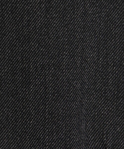 ウールファブリックコンビ クルーネックジャケット（ノーカラー