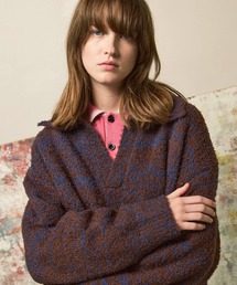 MAISON SPECIAL(]XyV)́sUNISEXtMix Color Fancy Yarn Prime-Over Skipper Knit Pullover/~bNXJ[t@V[[vCI[o[XLbp[jbgvI[o[yMAISON SPECIAL/]XyVz(jbg/Z[^[)