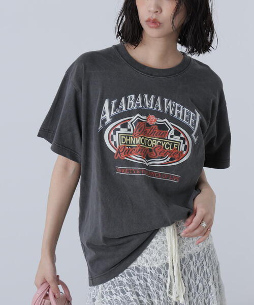 FREE'S MART(フリーズマート)の「◆〈フリーズマート別注〉テネシーリバービッグTシャツ(Tシャツ/カットソー・レディース・グレー/ホワイト・FREE)」の2枚目の写真