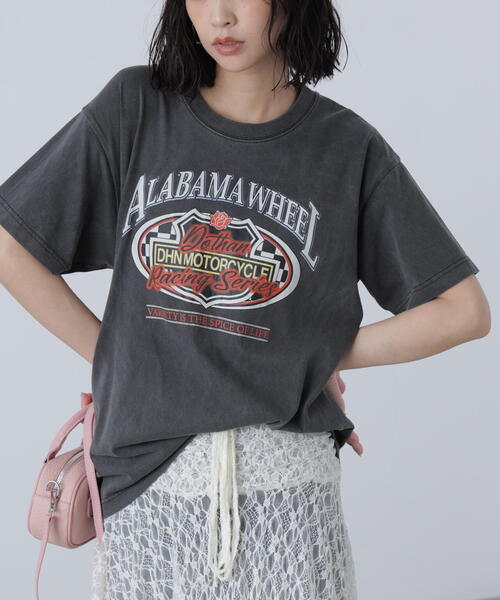 FREE'S MART(フリーズマート)の「◆〈フリーズマート別注〉テネシーリバービッグTシャツ(Tシャツ/カットソー・レディース・グレー/ホワイト・FREE)」の6枚目の写真