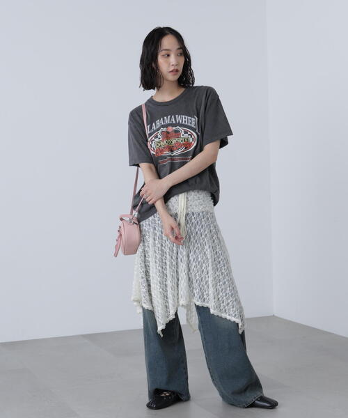 FREE'S MART(フリーズマート)の「◆〈フリーズマート別注〉テネシーリバービッグTシャツ(Tシャツ/カットソー・レディース・グレー/ホワイト・FREE)」の9枚目の写真